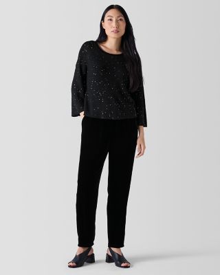 EILEEN FISHER Merino Sequin Sweater Garnet Hill