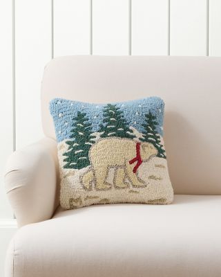 Hooked wool throw pillows best sale