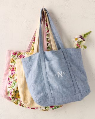 Beachcomber Linen Tote | Garnet Hill