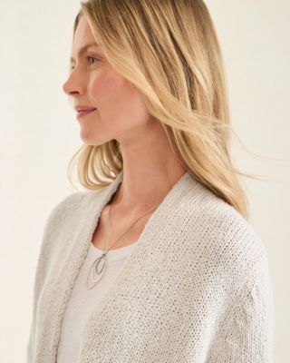 EILEEN FISHER Peruvian Organic-Cotton Crimp Long Cardigan