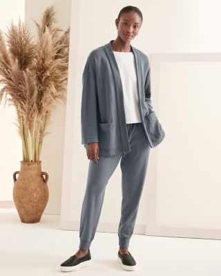 EILEEN FISHER Organic-Cotton French Terry Jacket | Garnet Hill