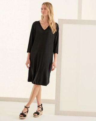アイデア idea 336, 348 EILEEN FISHER Stretch TENCEL™ Jersey Swing Top | Garnet Hill