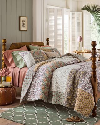 新品★Peak PatchworkQuiltedNORAGICoat Jyoti Organic-Cotton Patchwork Quilt | Garnet Hill