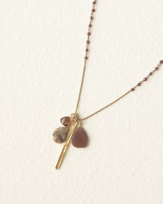 Chan Luu Garnet Cluster Pendant Necklace