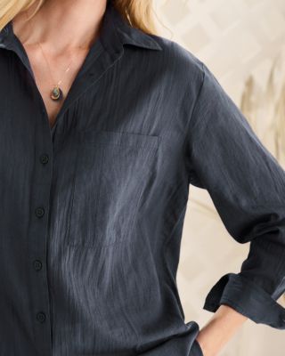 Oversized Lightweight Organic-Cotton Tunic | Garnet Hill