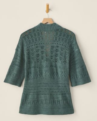Dalia Linen & Organic-Cotton Cardigan | Garnet Hill