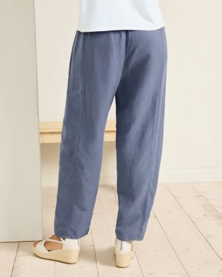 EILEEN FISHER Linen & Silk Ankle-Length Lantern Pants | Garnet Hill