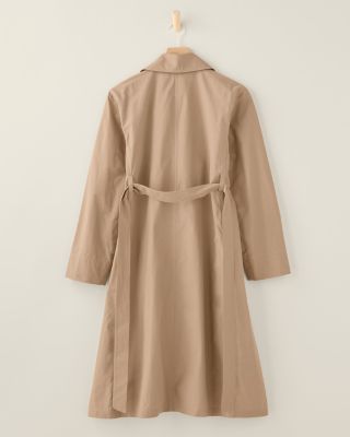 EILEEN FISHER Light Cotton & Nylon Trench Coat | Garnet Hill