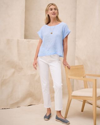 EILEEN FISHER Organic-Cotton Stretch-Denim High-Waisted Slim