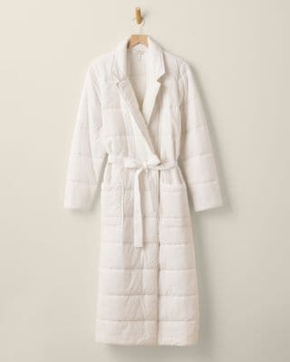 quilted cotton dressing gown Luxury Quilted Cotton Robes HappyCabbageLondon