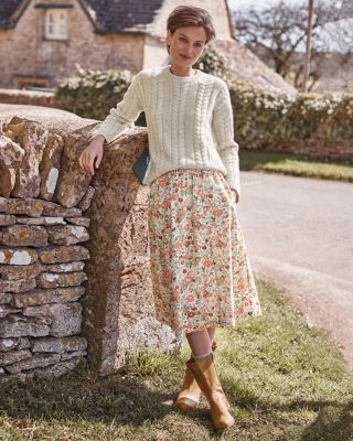 Edith Organic-Cotton Skirt — Made with Liberty Fabric