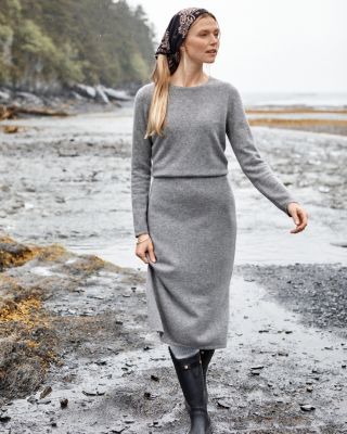 Astrid Washable-Cashmere Dress | Garnet Hill