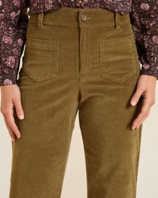 Veronica Flare Corduroy Pants | Garnet Hill