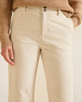 Marie Corduroy Cropped Trousers | Garnet Hill