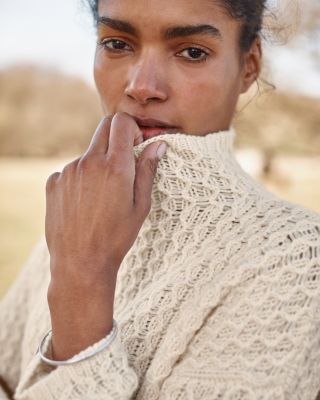 Recycled-Cashmere Mock-Neck Sweater | Garnet Hill