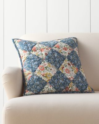 Patchwork Pillow Cover — Made with Liberty Fabric | Garnet Hill
