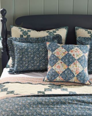 hobo / ARMY CLOTH PATCHWORK CUSHION /OV CUSHION S UPCYCLED US ARMY