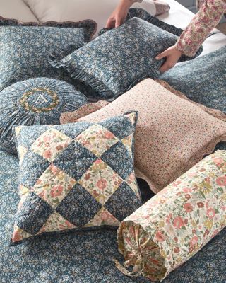 Patchwork Pillow Cover — Made with Liberty Fabric | Garnet Hill