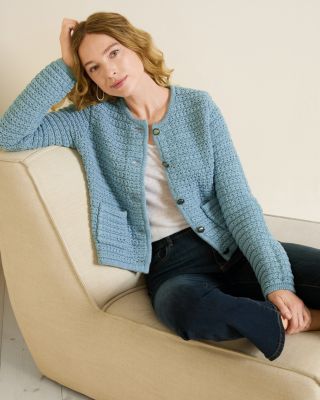 Newport Linen & Organic-Cotton Cardigan | Garnet Hill