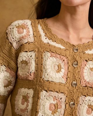 Lira Hand-Crocheted Cardigan | Garnet Hill