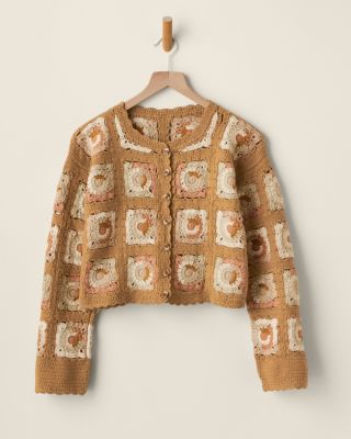 Lira Hand-Crocheted Cardigan | Garnet Hill