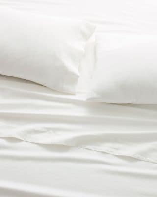 Hemstitched Linen Sheets
