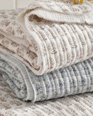 Garnet Hill Ripple Blanket