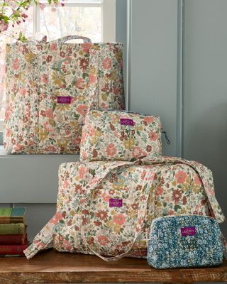 Quilted Cosmetic Bags (Set of 2) — Made with Liberty Fabric