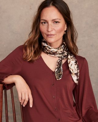 SUGARHILL(シュガーヒル)のSILK SCARF BLACKの通販｜PALETTE art alive