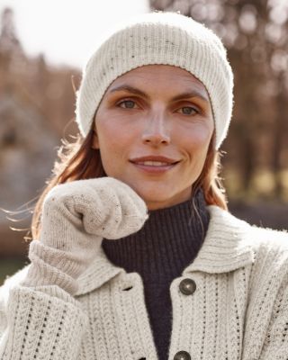 Cashmere Ribbed Convertible Mittens | Garnet Hill