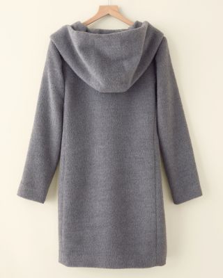 Cole Haan Alpaca-Blend Hooded Coat | Garnet Hill