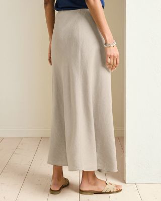EILEEN FISHER Organic-Linen A-Line Skirt | Garnet Hill