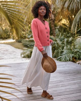 Velvet by Graham & Spencer Memphis Linen Skirt | Garnet Hill