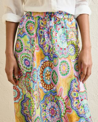 Johnny Was Kiki Silk Skirt | Garnet Hill