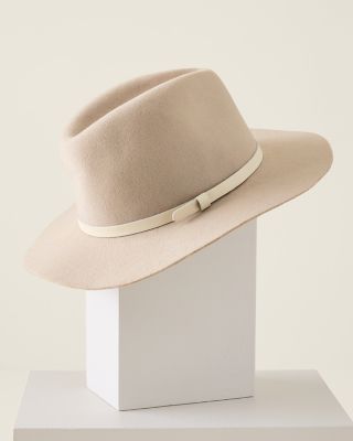 Hat Attack New York outlet Madison Wool Felt Hat In Beige & Bone