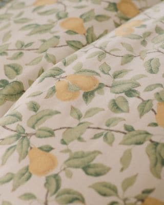 Signature Pear Garden Flannel Duvet Cover | Garnet Hill