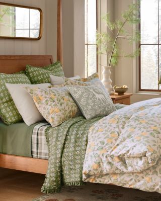 Signature Pear Garden Flannel Duvet Cover | Garnet Hill