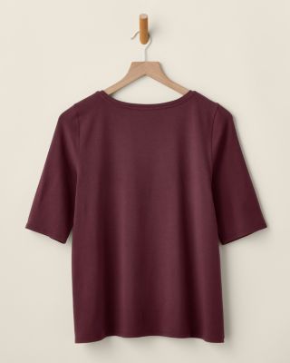 EILEEN FISHER Stretch TENCEL™ Jersey Swing Top | Garnet Hill