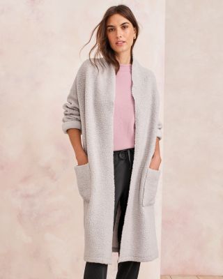 EILEEN FISHER Cozy Wool Bouclé-Knit Coat | Garnet Hill