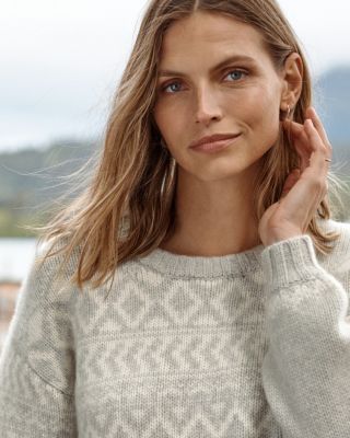 Aislin Cashmere Fair Isle Sweater | Garnet Hill