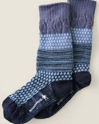 Smartwool® Everyday Cozy Popcorn Cable Crew Socks | Garnet Hill
