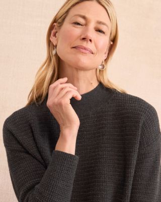 EILEEN FISHER Merino Mock-Neck Sweater | Garnet Hill