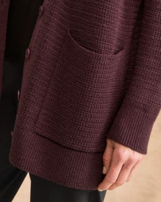 EILEEN FISHER Merino Button-Up Cardigan | Garnet Hill