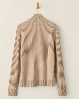 Men's Washable-Cashmere Quarter-Zip Sweater | Garnet Hill