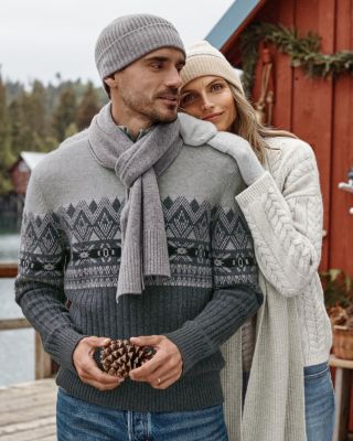 Men's Washable-Cashmere Quarter-Zip Sweater | Garnet Hill