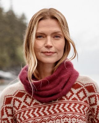 Brushed-Cashmere Circle Scarf