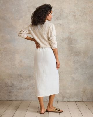 Camden Linen Midi Skirt | Garnet Hill