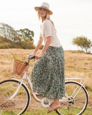 Karolina Organic-Cotton Voile Skirt | Garnet Hill