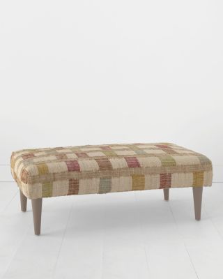 Dash & Albert Upholstered Rug Bench Hill