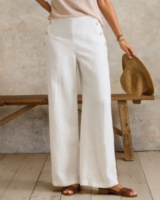 Rio Linen Sailor Pants | Garnet Hill